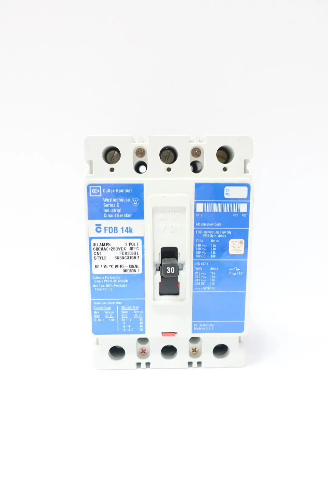 Produktfoto 1 von CUTLER-HAMMER FDB3030L