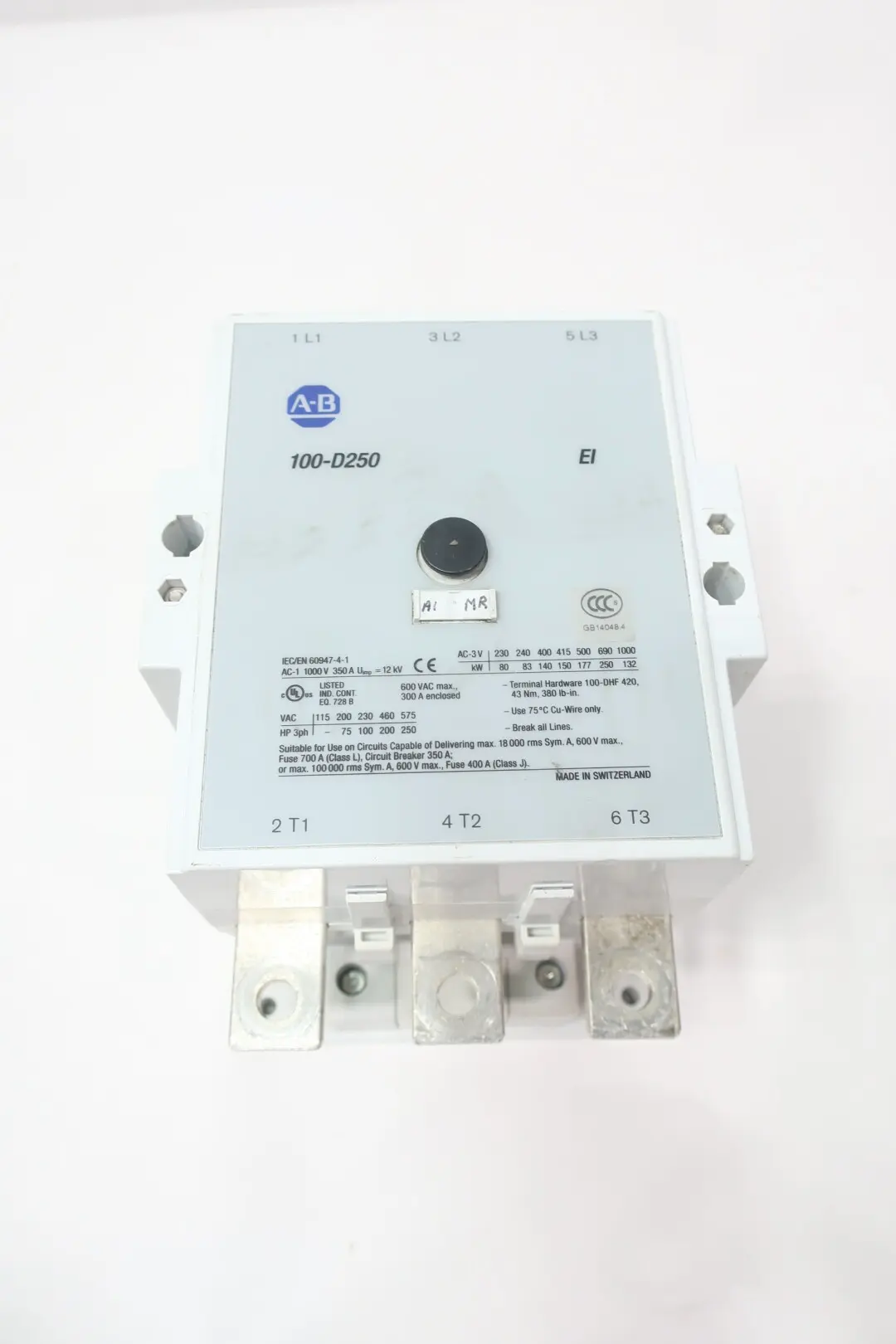 Produktfoto 1 von ALLEN BRADLEY 100-D250ED11