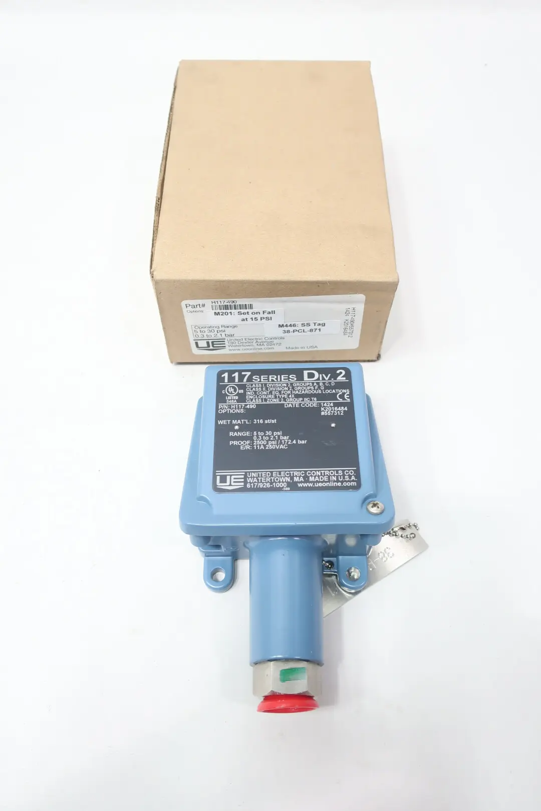 Produktfoto 1 von UNITED ELECTRIC H117-490