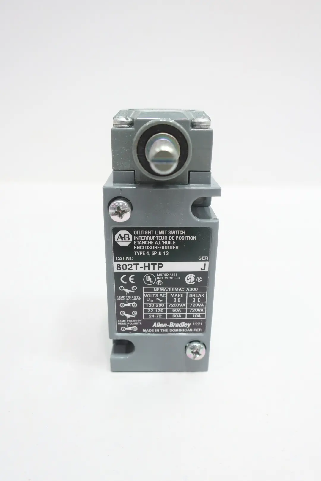 Produktfoto 1 von ALLEN BRADLEY 802T-HTP