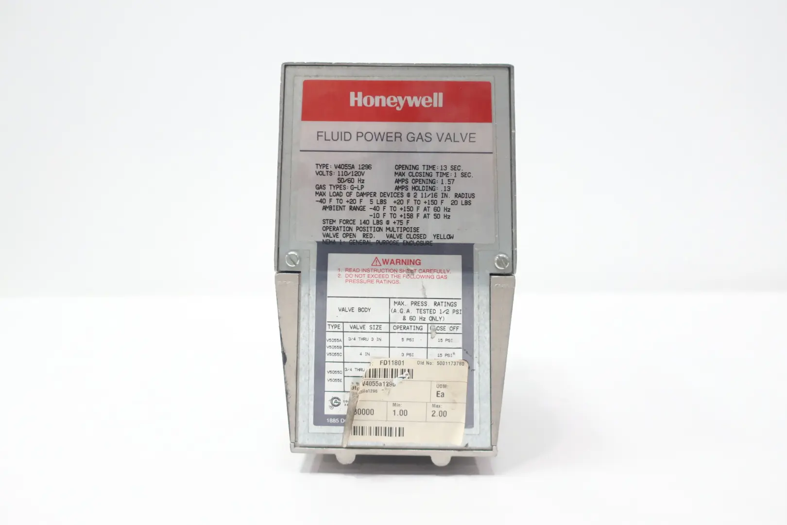Produktfoto 1 von HONEYWELL V4055A 1296