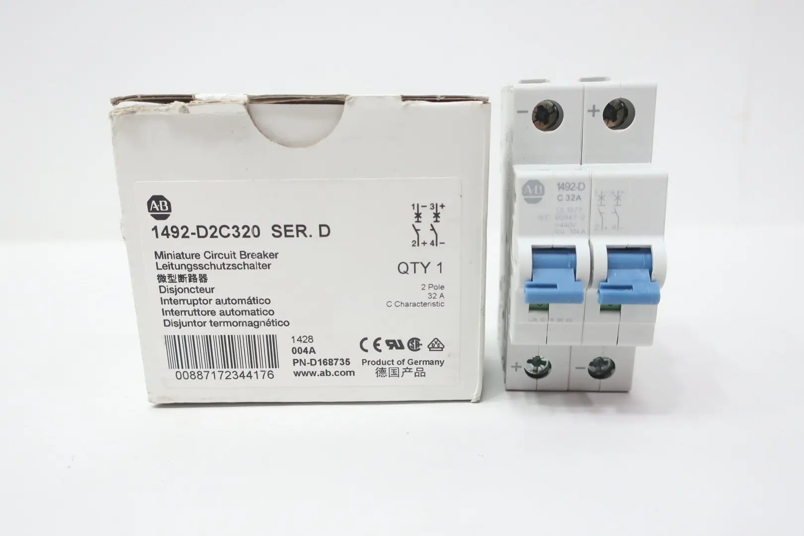 Produktfoto 1 von ALLEN BRADLEY 1492-D2C320