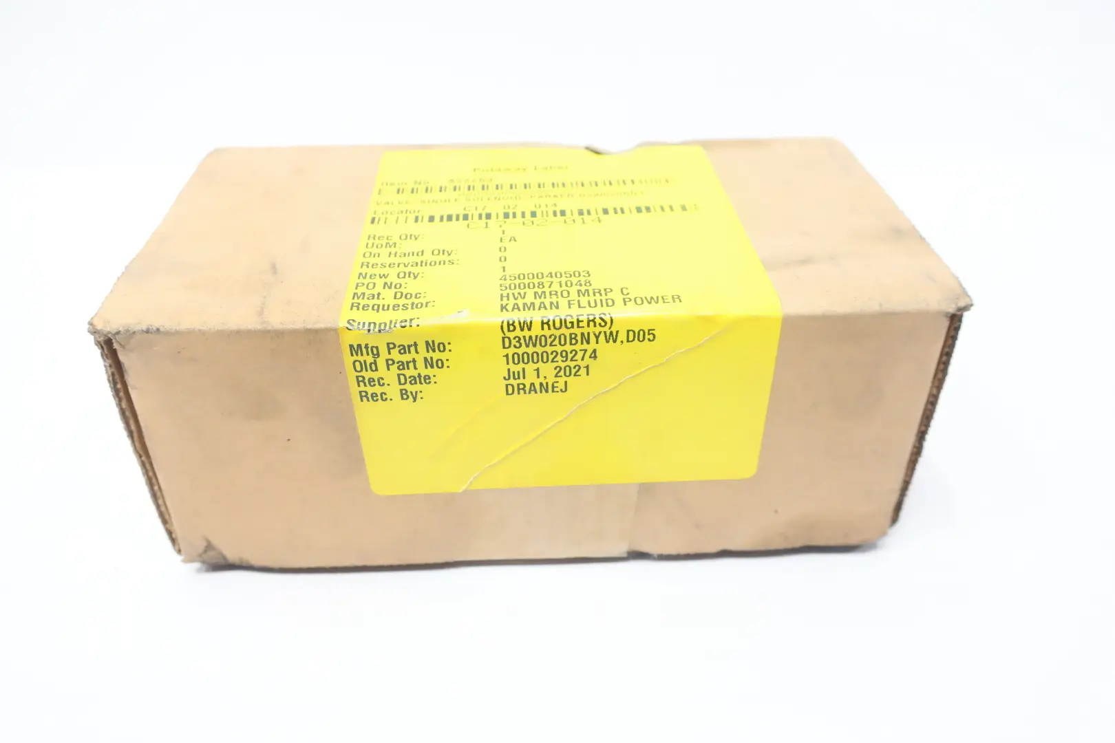Produktfoto 1 von PARKER D3W020BNYW