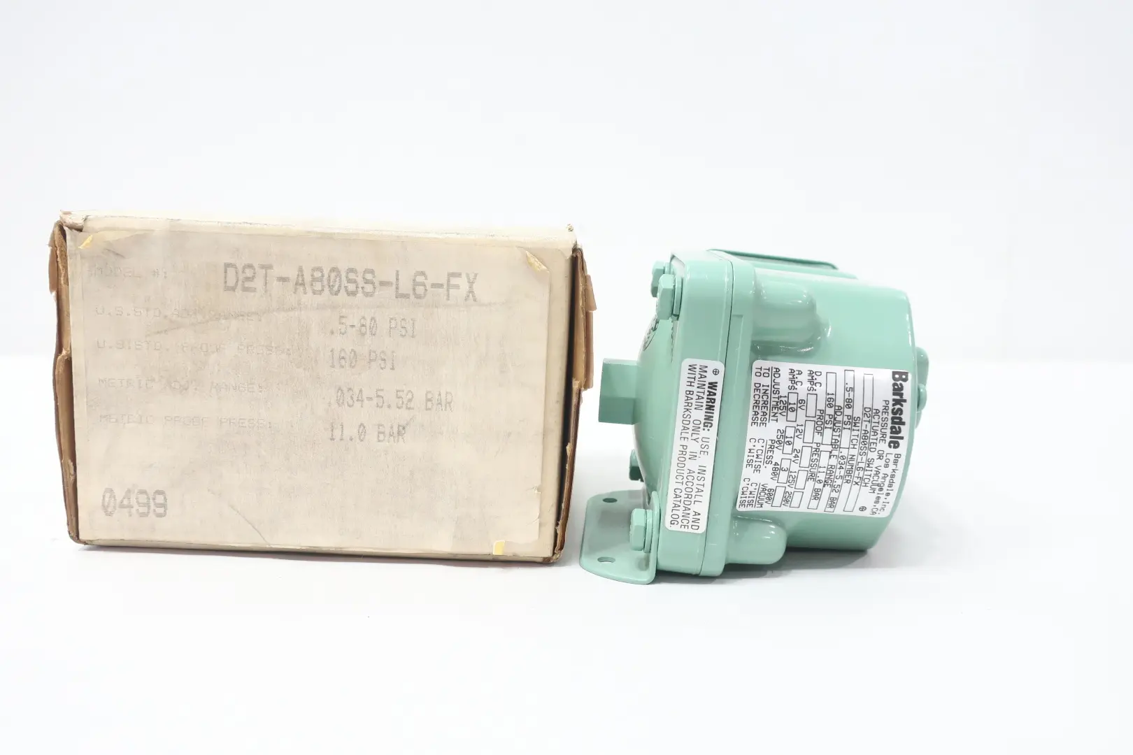 Produktfoto 1 von BARKSDALE D2T-A80SS-L6-FX
