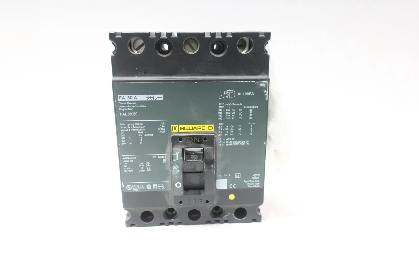 Produktfoto 1 von SQUARE D FAL36080