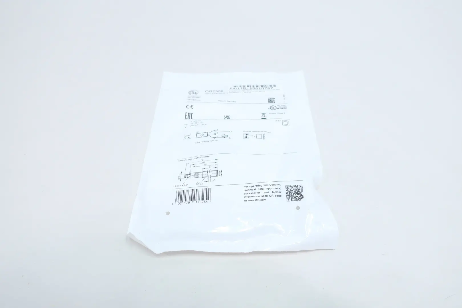 Produktfoto 1 von IFM EFECTOR OGT500 OGT-FPKG/US100