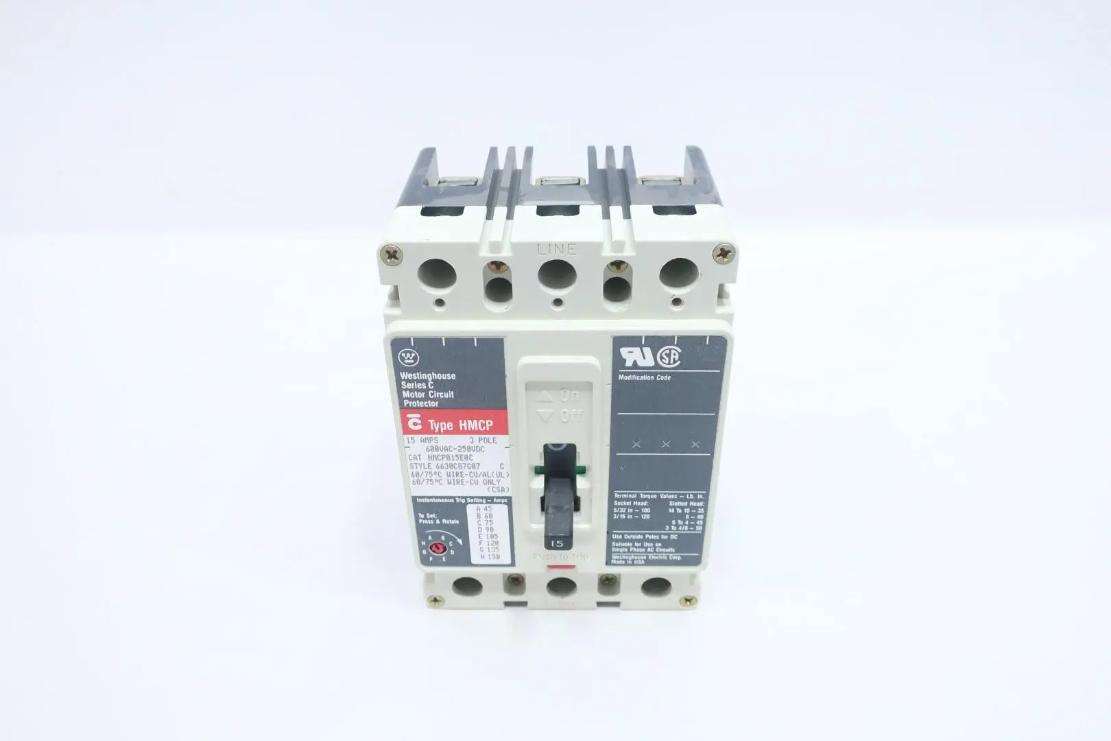 Produktfoto 1 von WESTINGHOUSE HMCP015E0C