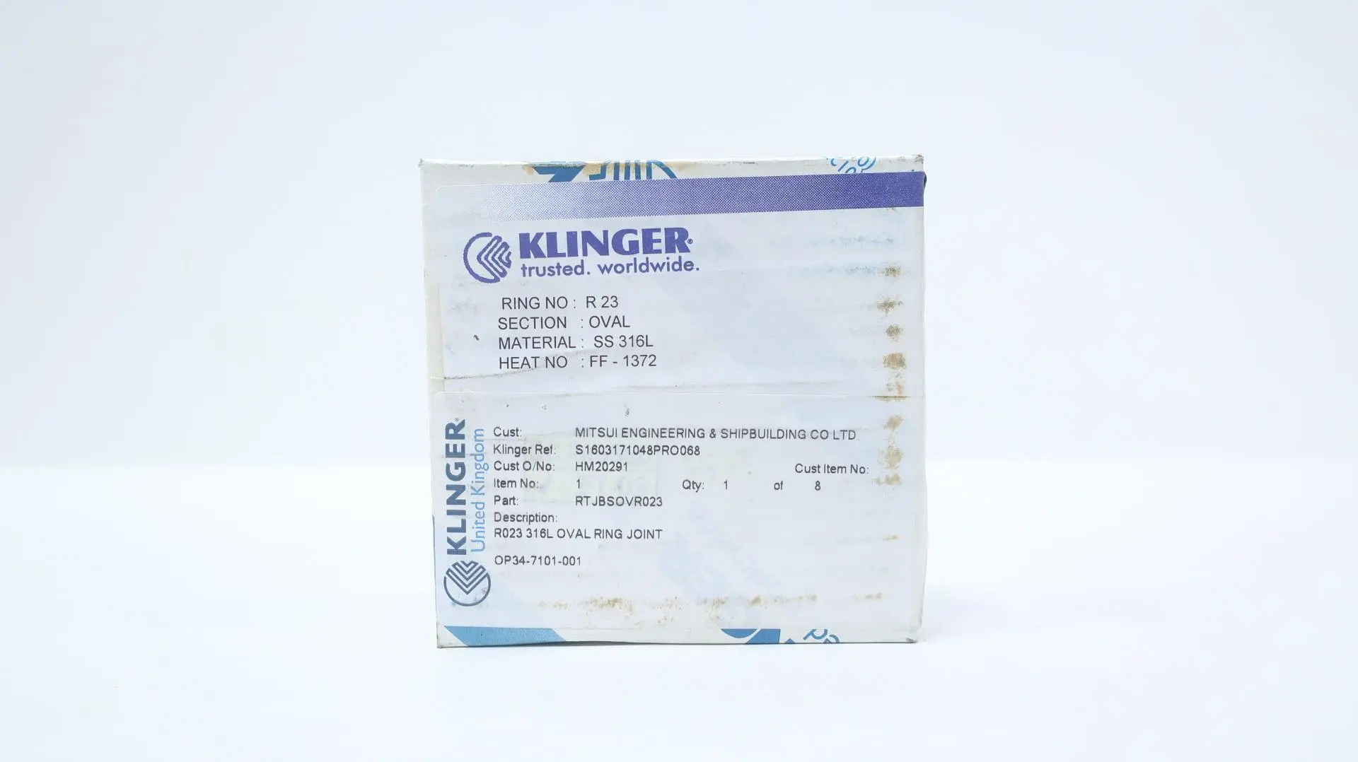 Produktfoto 1 von KLINGER RTJBSOVR023