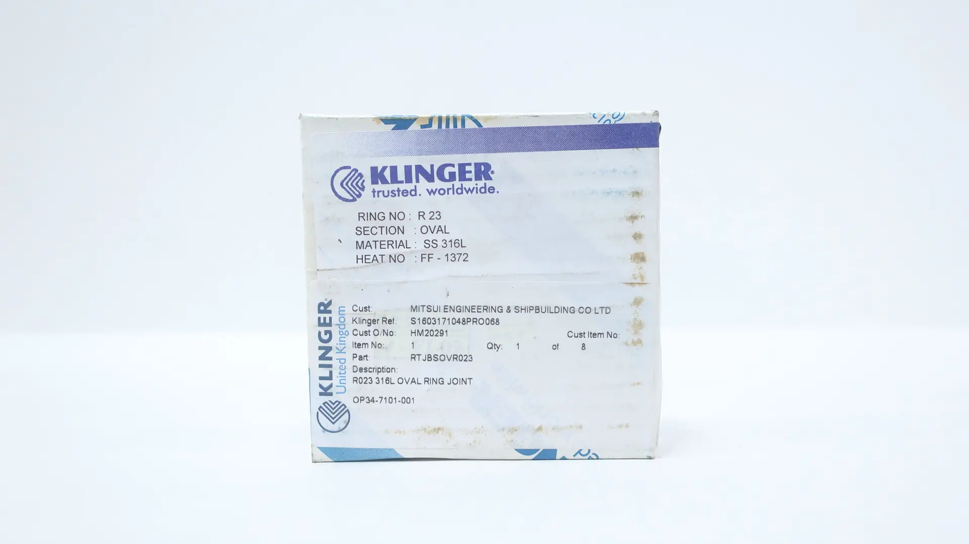 Produktfoto 1 von KLINGER RTJBSOVR023