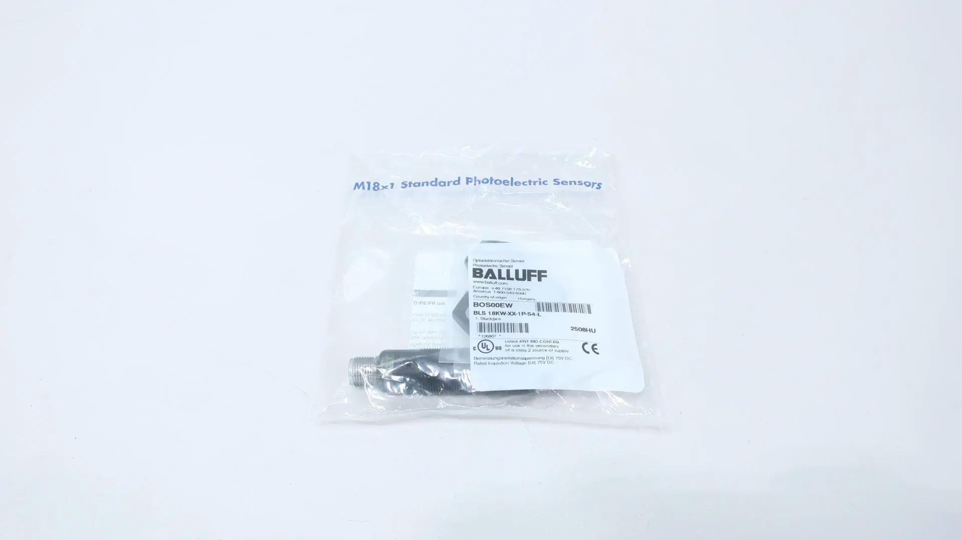 Produktfoto 1 von BALLUFF BOS00EW BLS 18KW-XX-1P-S4-L