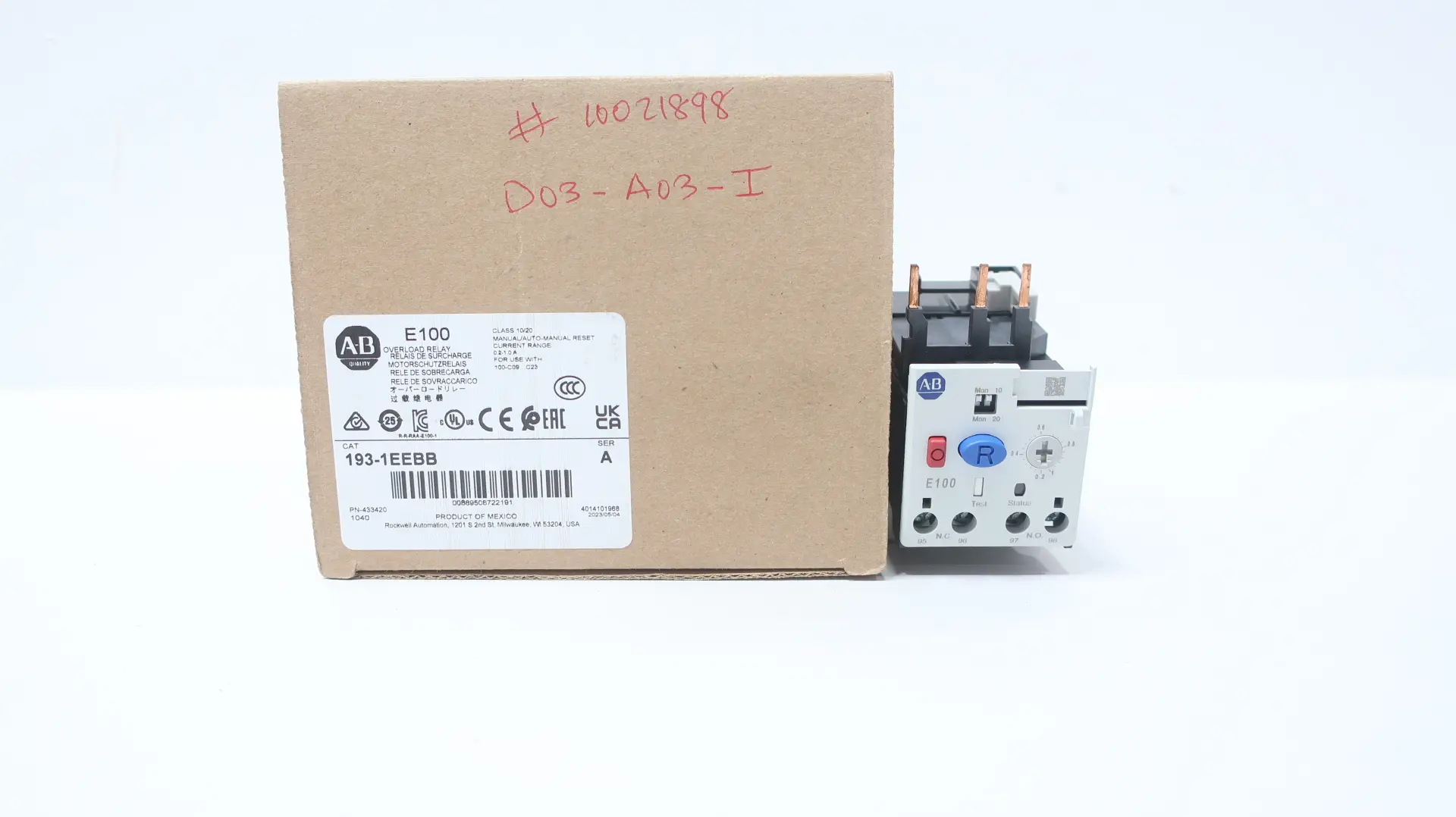 Produktfoto 1 von ALLEN BRADLEY 193-1EEBB