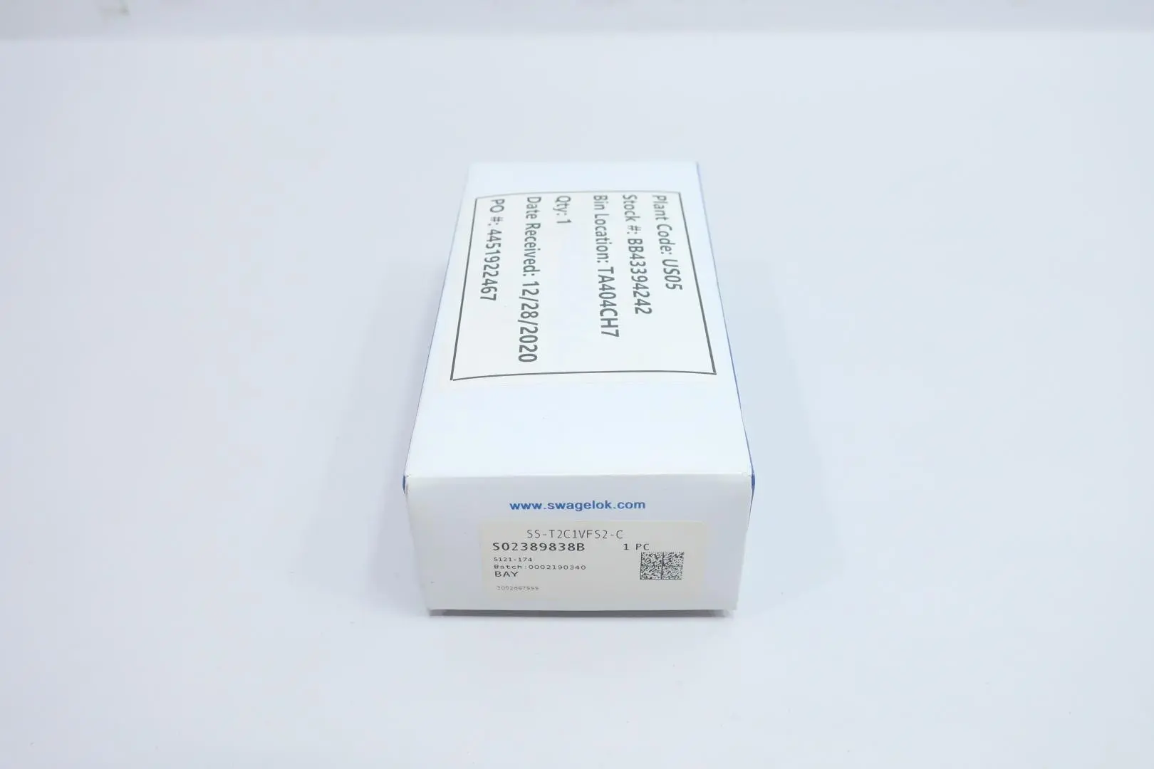Produktfoto 1 von SWAGELOK SS-T2C1VFS2-C