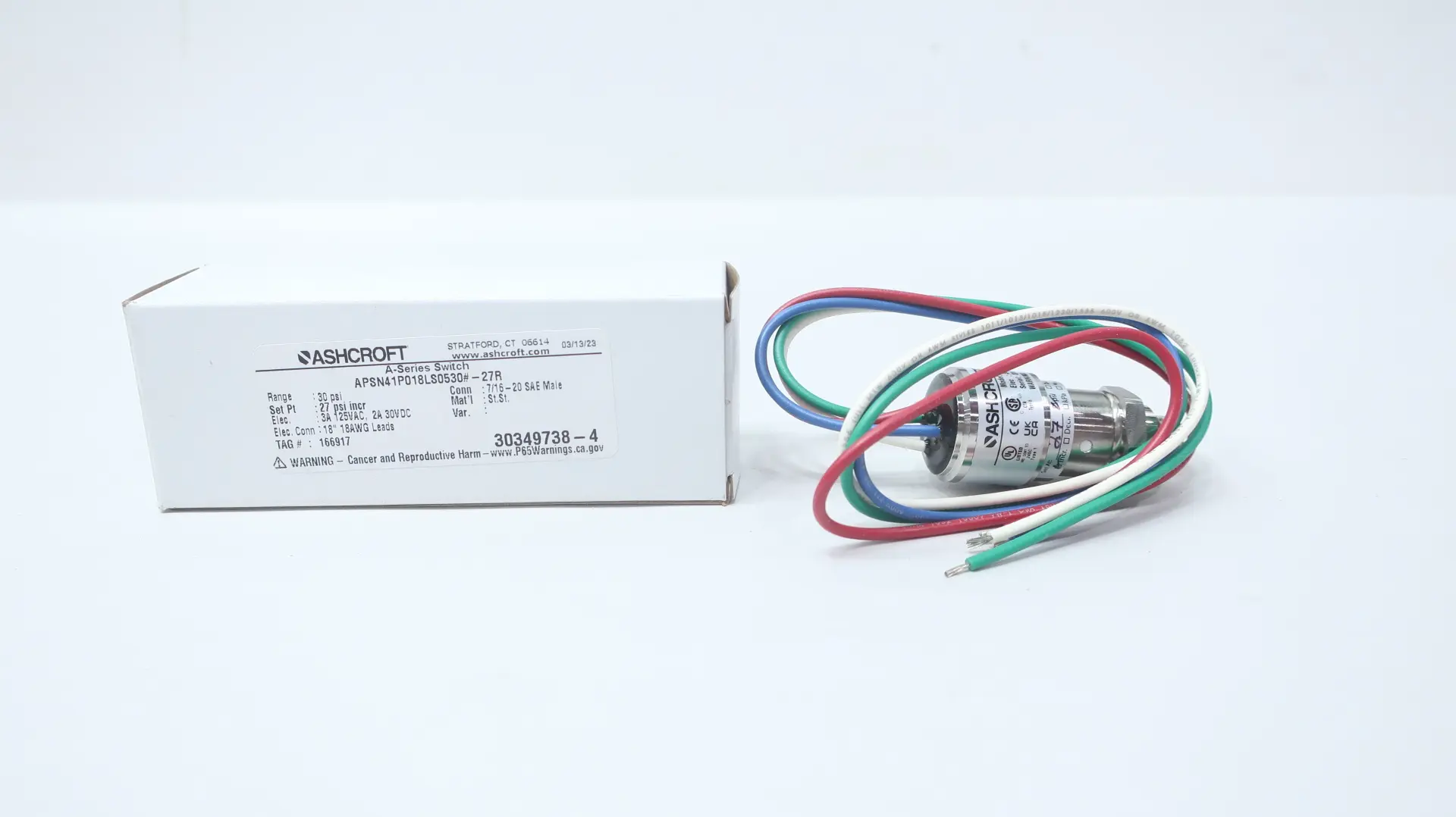 Produktfoto 1 von ASHCROFT APSN41P018LS0530#-27R
