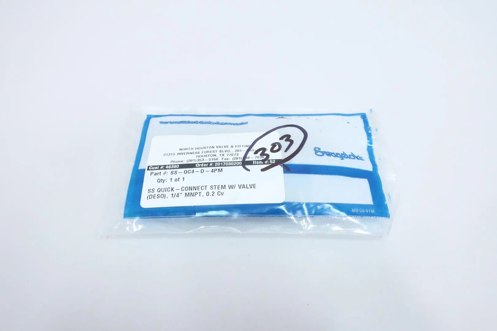 Produktfoto 1 von SWAGELOK SS-QC4-D-4PM