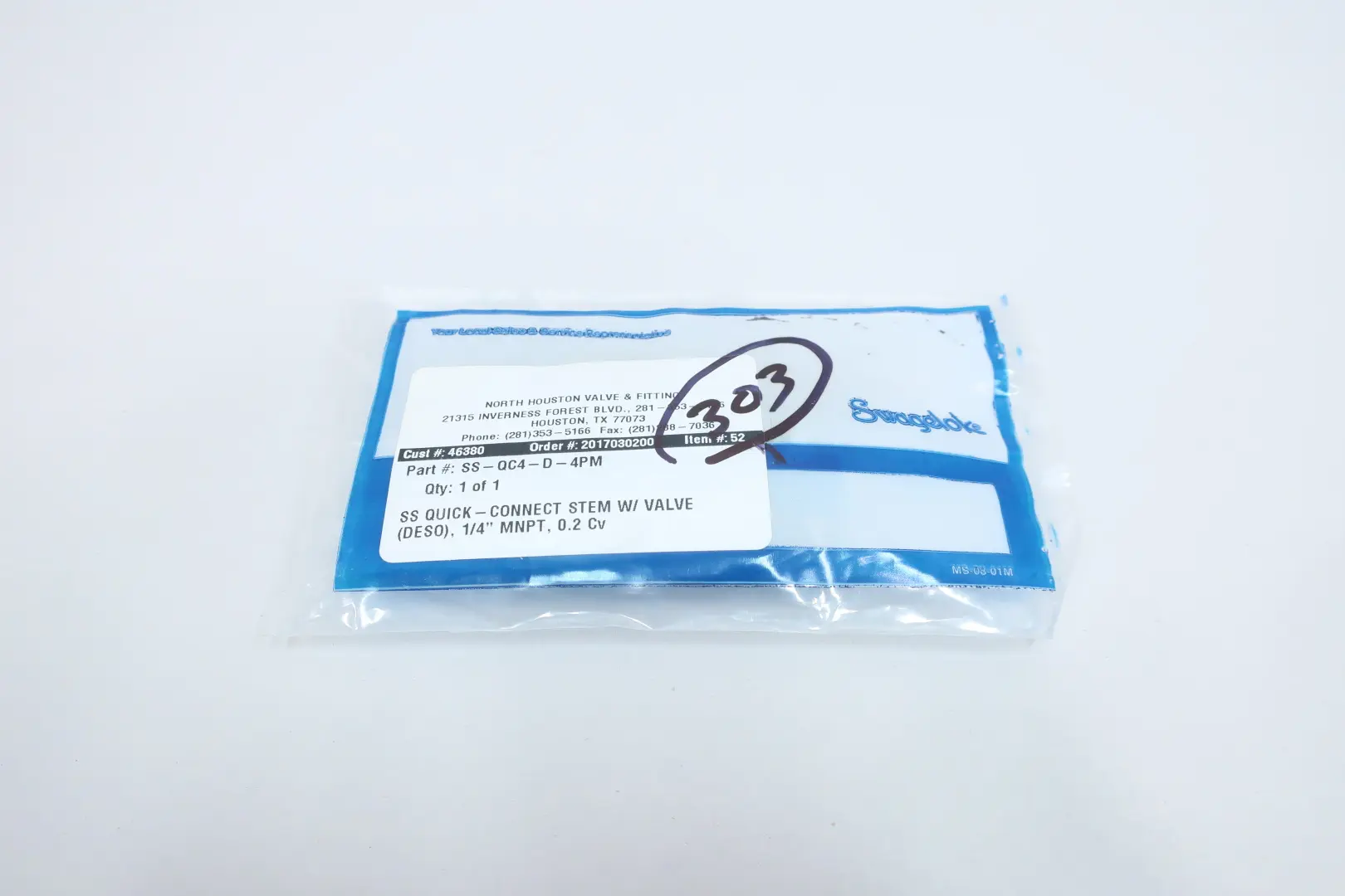 Produktfoto 1 von SWAGELOK SS-QC4-D-4PM