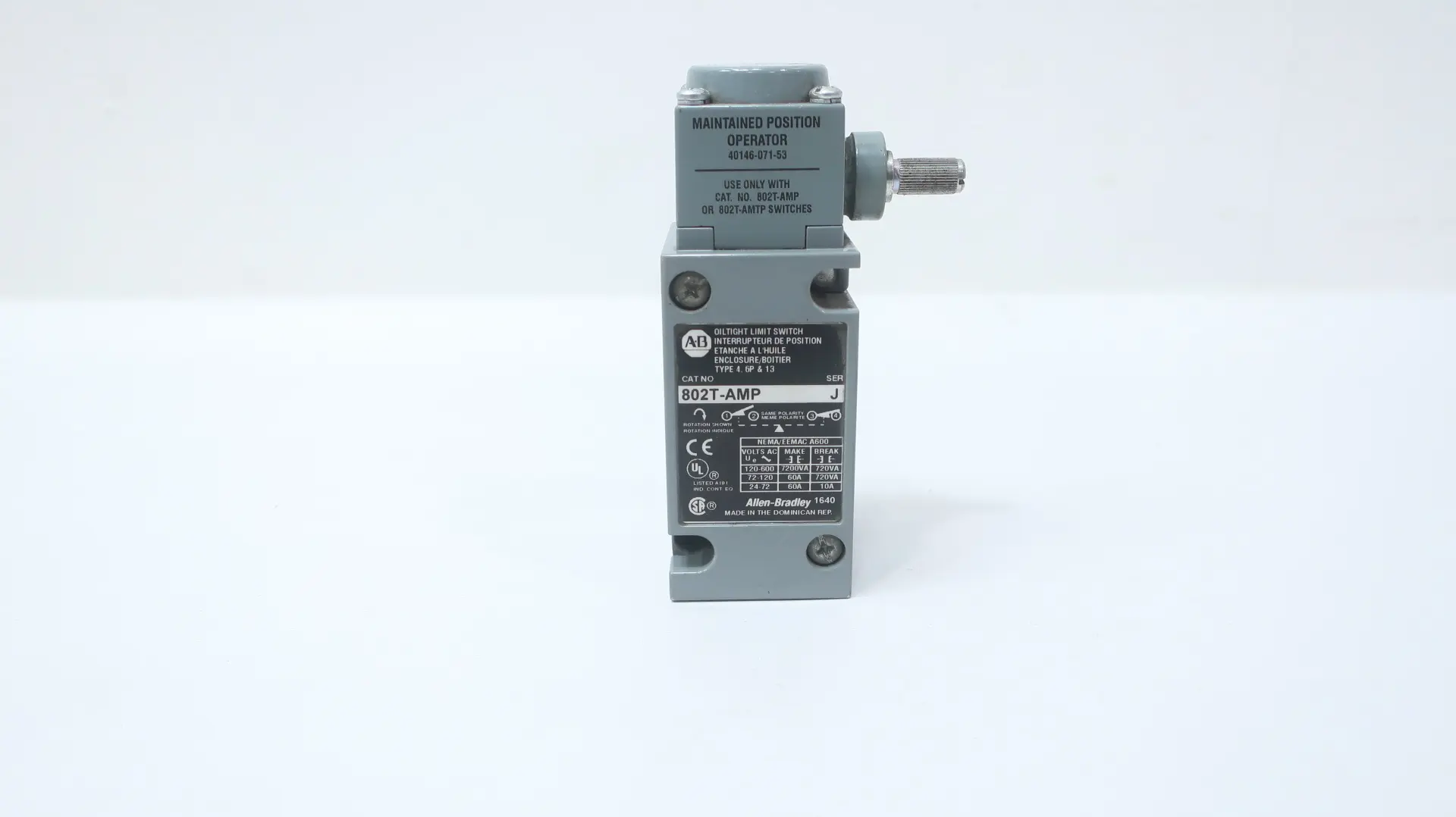 Produktfoto 1 von ALLEN BRADLEY 802T-AMP