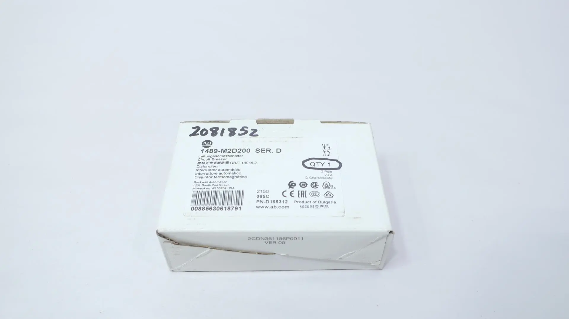 Produktfoto 1 von ALLEN BRADLEY 1489-M2D200