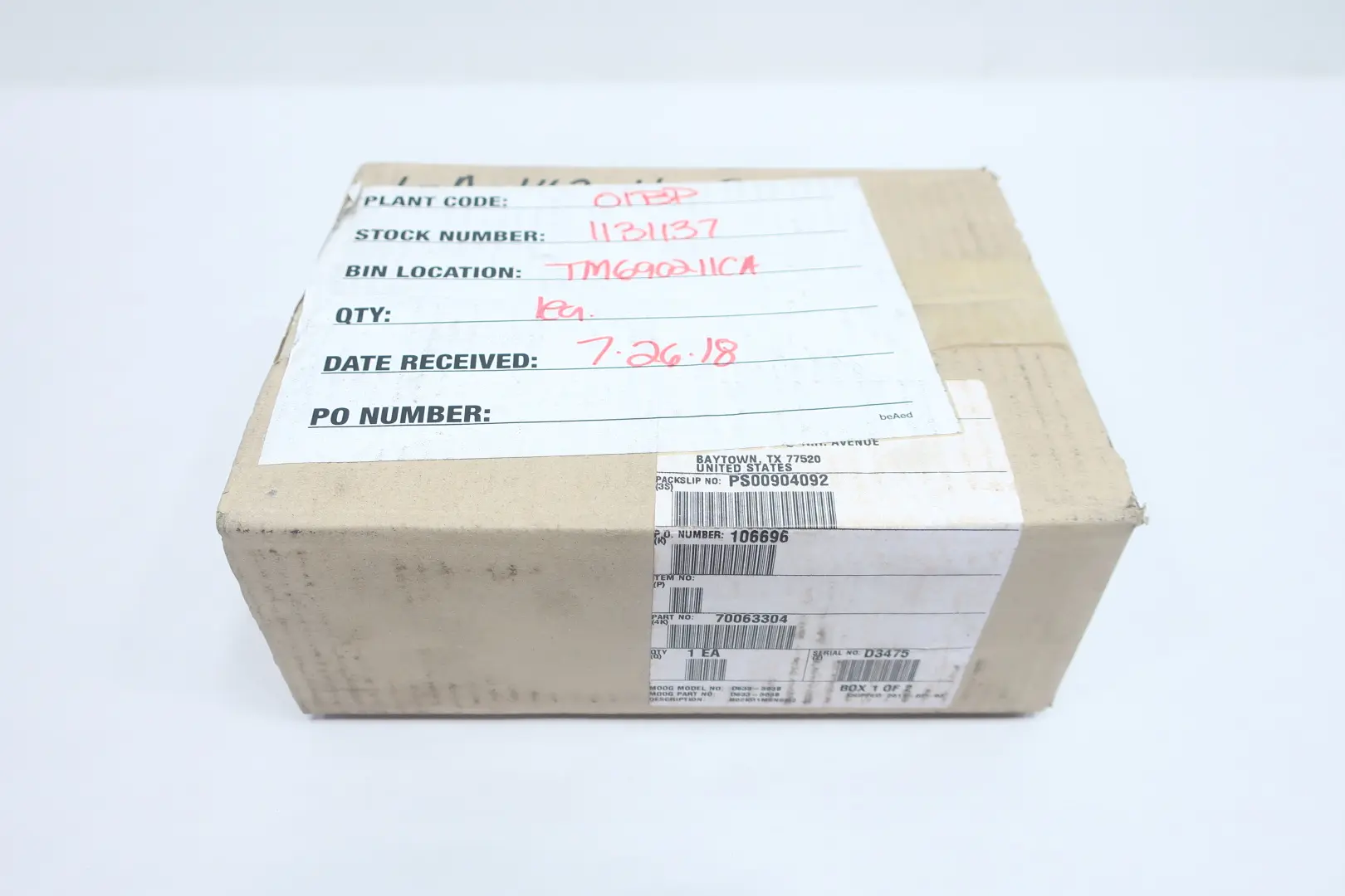 Produktfoto 1 von MOOG D633-303B