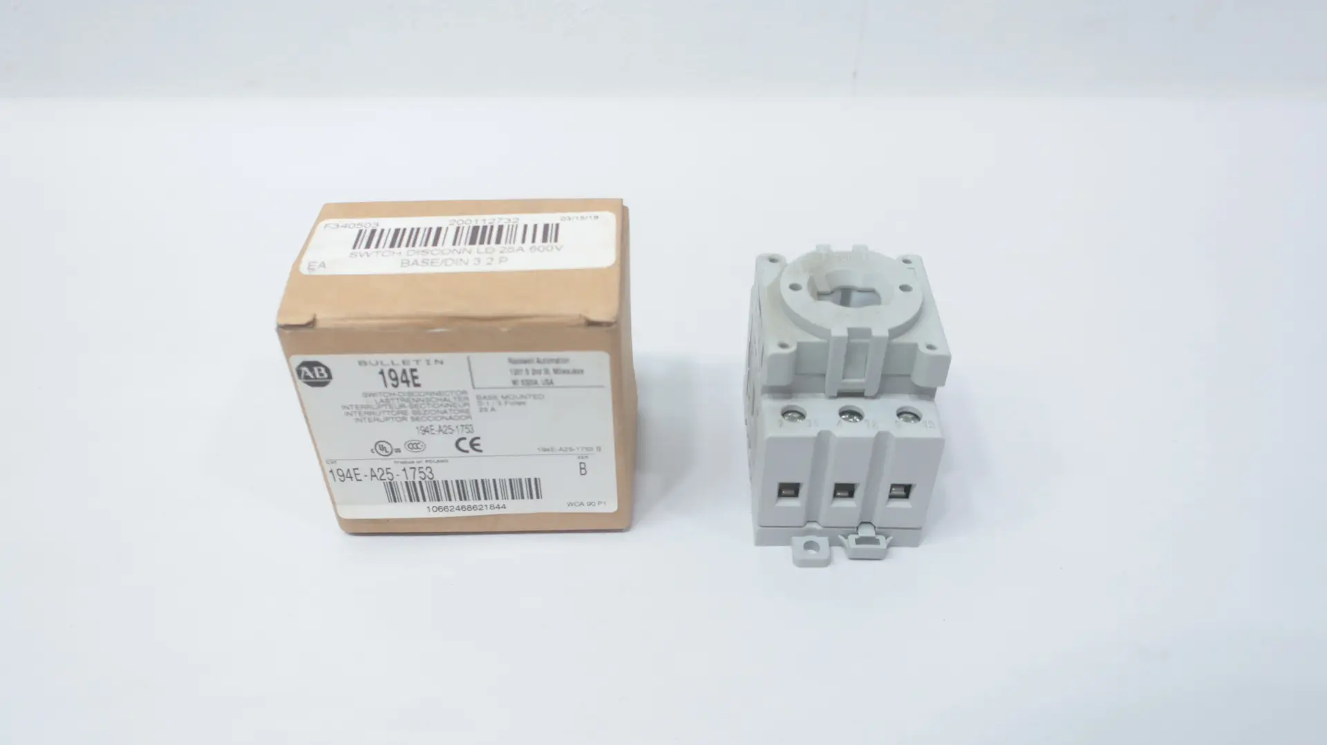 Produktfoto 1 von ALLEN BRADLEY 194E-A25-1753