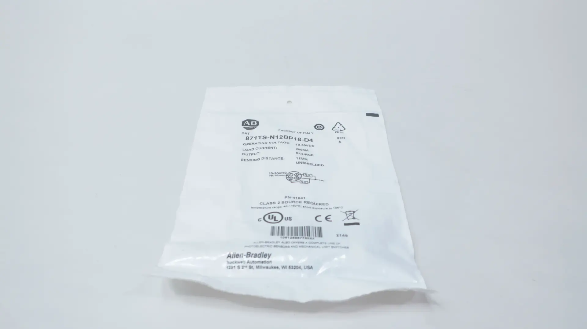 Produktfoto 1 von ALLEN BRADLEY 871TS-N12BP18-D4