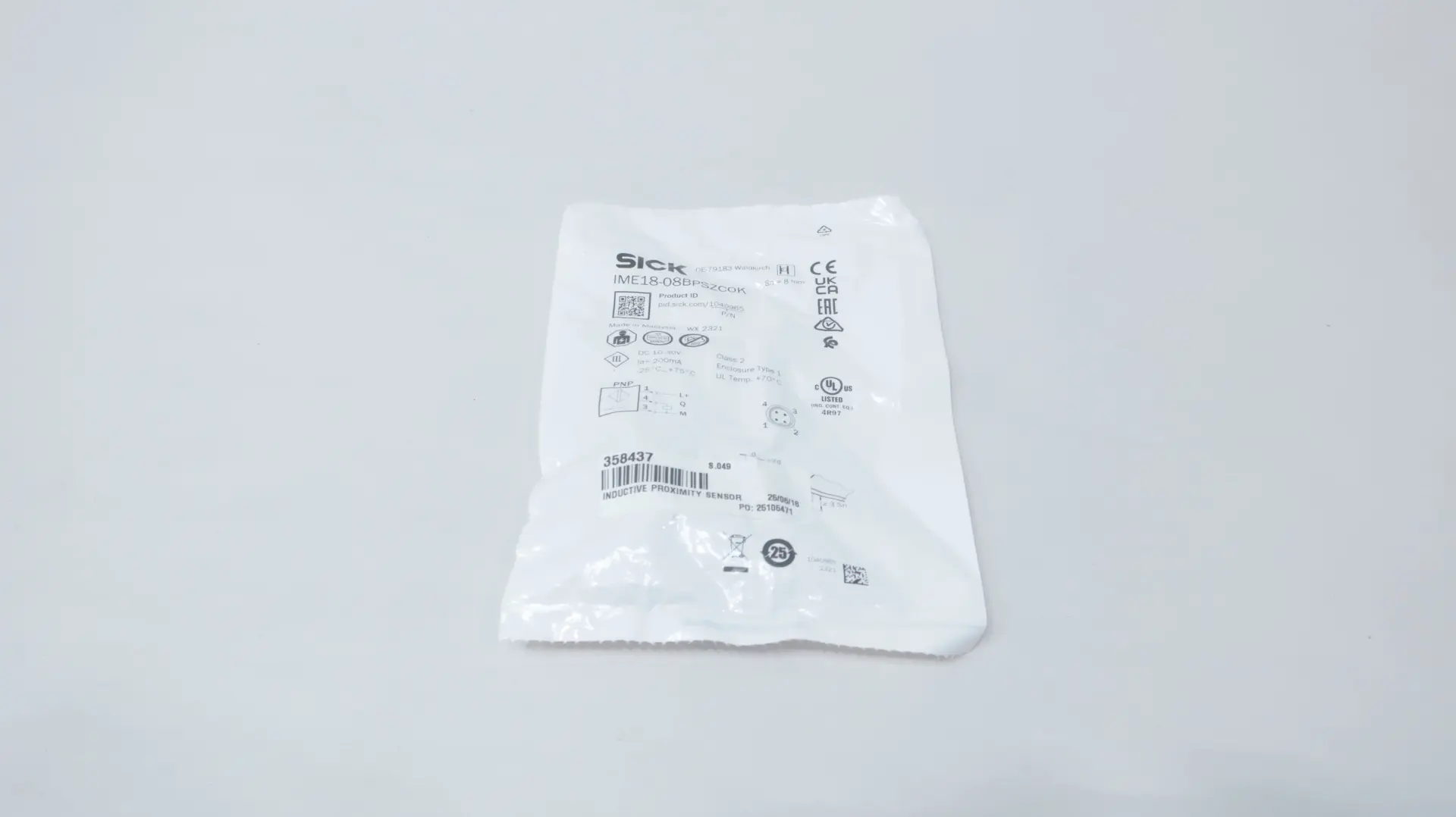 Produktfoto 1 von SICK IME18-08BPSZCOK