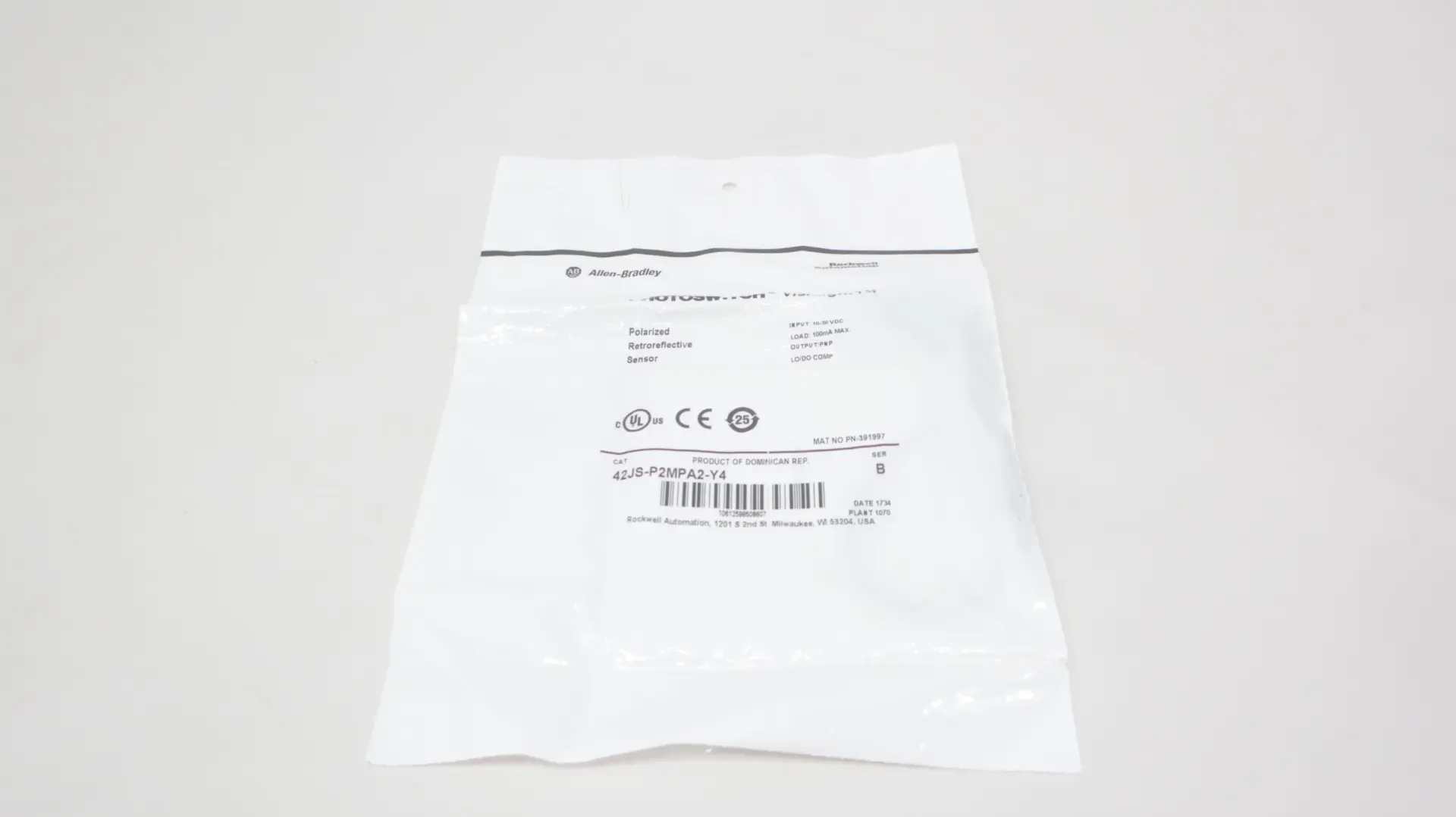 Produktfoto 1 von ALLEN BRADLEY 42JS-P2MPA2-Y4
