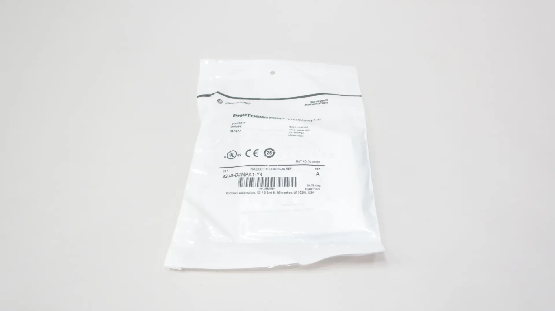 Produktfoto 1 von ALLEN BRADLEY 42JS-D2MPA1-Y4