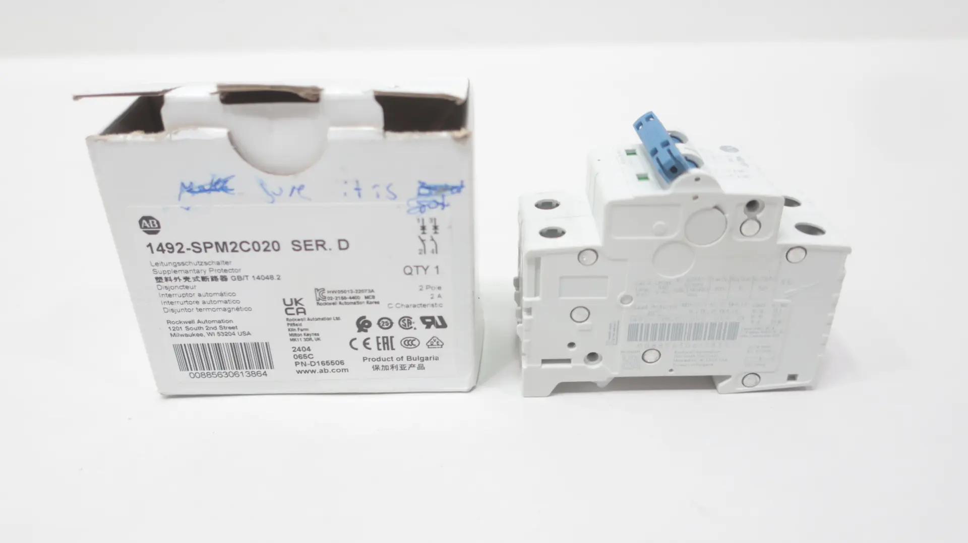 Produktfoto 1 von ALLEN BRADLEY 1492-SPM2C020