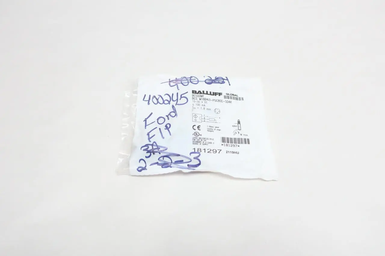 Produktfoto 1 von BALLUFF bcs00mf BCS M18B4I3-PSC80D-S04K