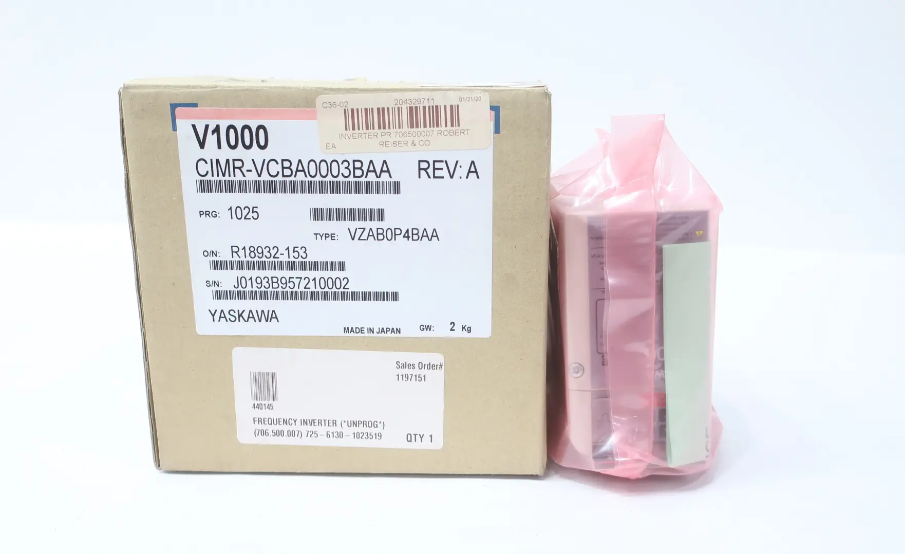 Produktfoto 1 von YASKAWA CIMR-VCBA0003BAA