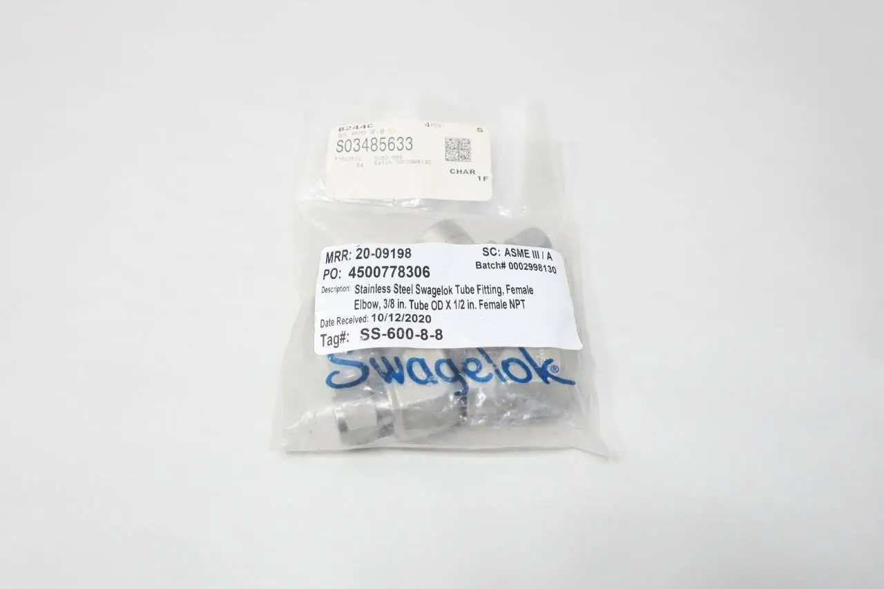 Produktfoto 1 von SWAGELOK SS-600-8-8