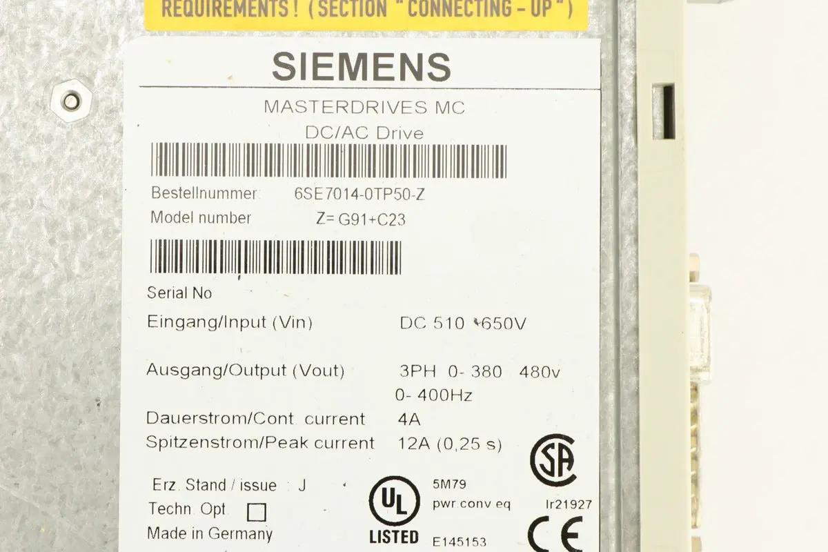 Produktfoto 1 von 6SE7014-0TP50-Z