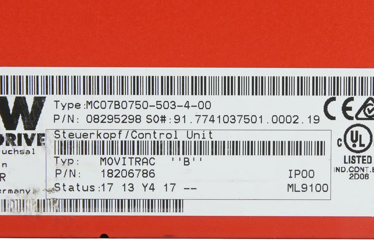 Produktfoto 1 von MC07B0750-503-4-00