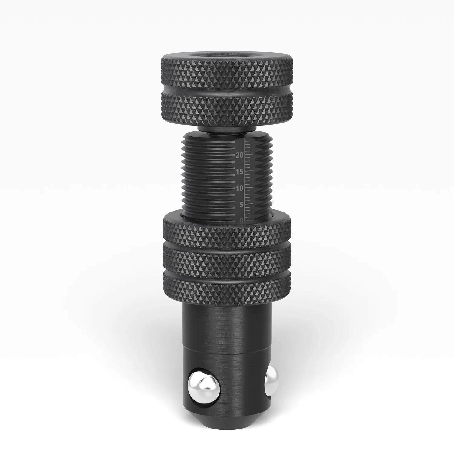 Produktfoto 1 von Schnellspannbolzen verstellbar ohne Nut zweifach - brüniert