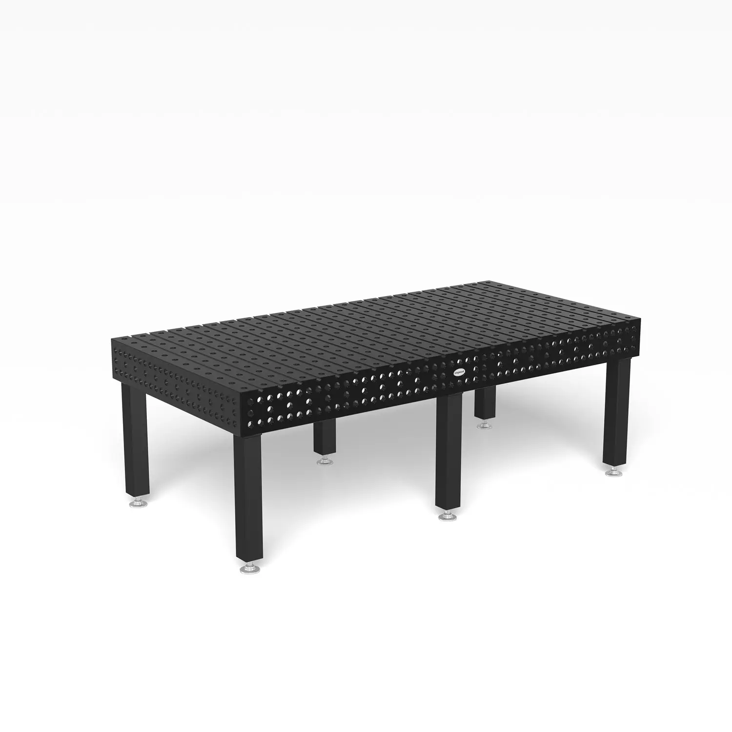 Produktfoto 1 von Nutentisch Hexagon 2400x1200x200 Plasmanitriert mit Quernuten - Fuß Grundausstattung 650