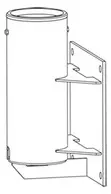 Produktfoto 1 von Kranfuß Wand, für 250/500kg Kran, 1.4301