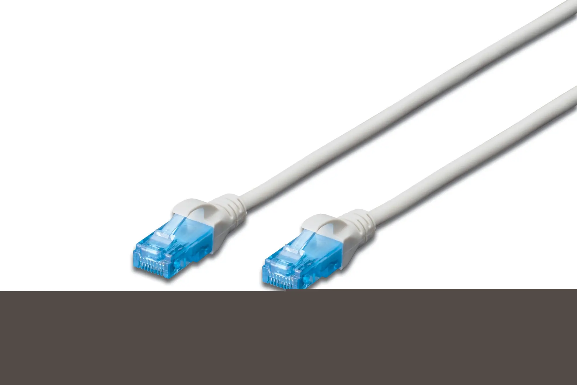 Produktfoto 1 von Premium CAT 5e U-UTP Patchkabel PVC AWG 26/7 Länge: 3m grau