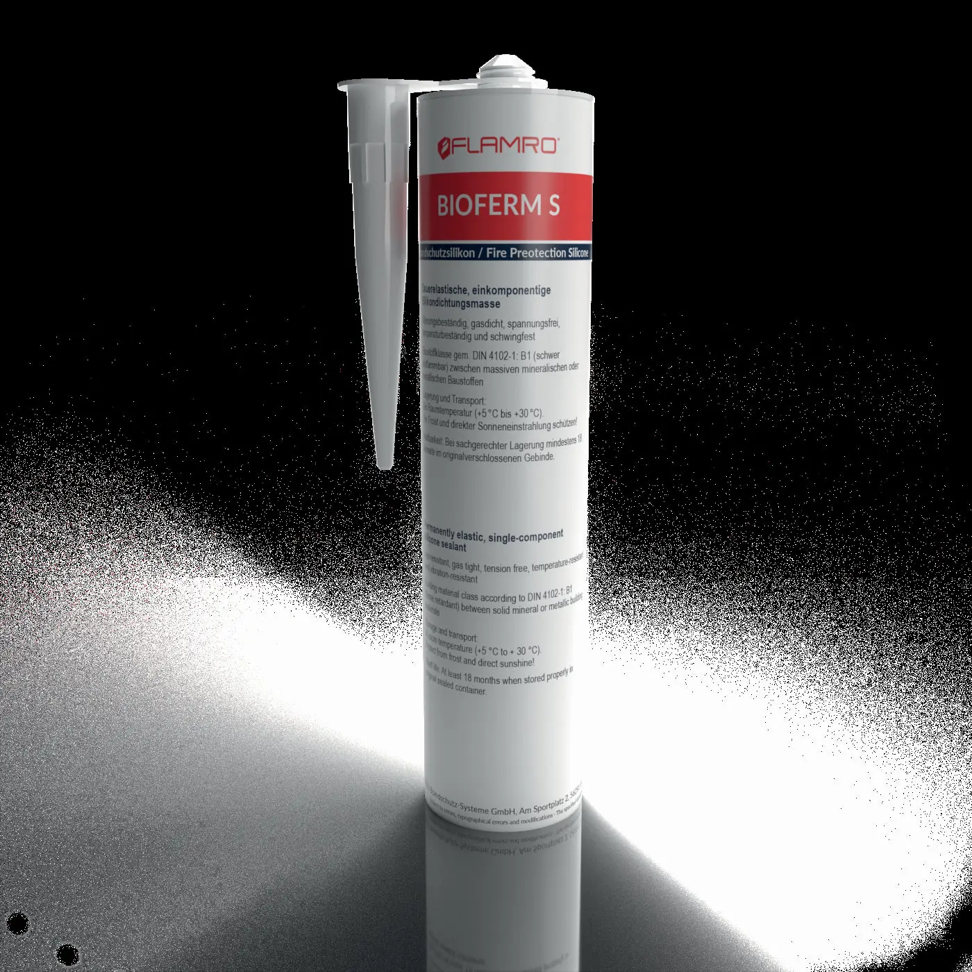 Produktfoto 1 von Brandschutzsilikon Farbe: Weiß in 310 ml Kartusche