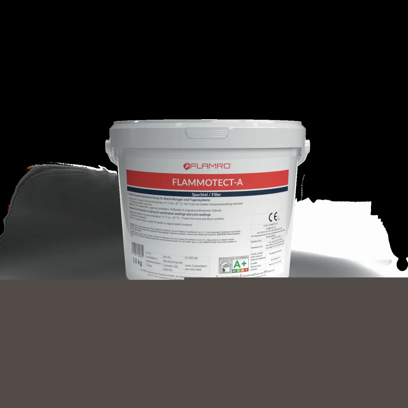 Produktfoto 1 von Ablative Brandschutzbeschichtung: Konsistenz Spachtel 5 kg Eimer
