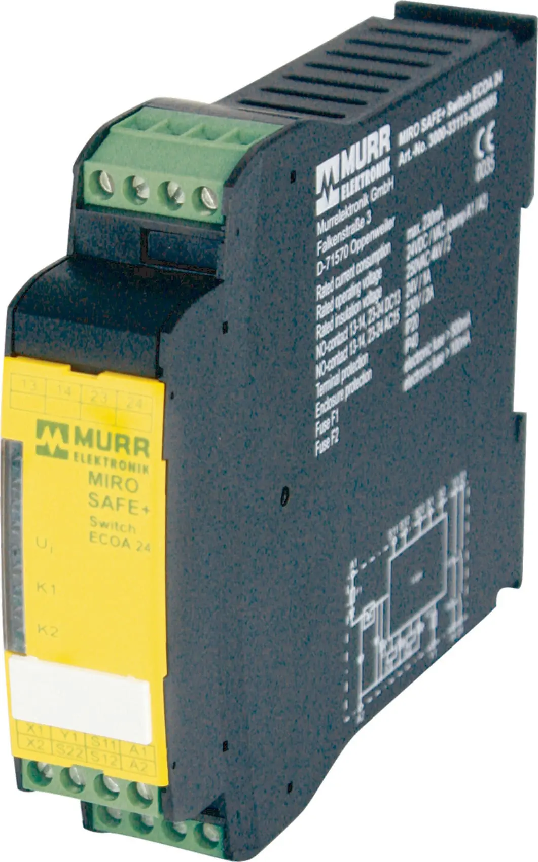 Produktfoto 1 von MIRO SAFE+ Switch ECOA 24 24 VAC/DC - 2 Schließer / 1 SPS Ausgang