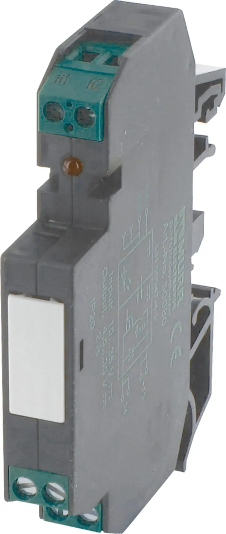 Produktfoto 1 von AMMDU Optokopplermodul IN: 53 VDC - OUT: 53 VDC / 1 A - 1 Wechsler 12 mm, Schrau