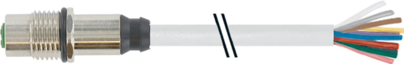 Produktfoto 1 von M12 Bu. Flansch HWM mit Kabel