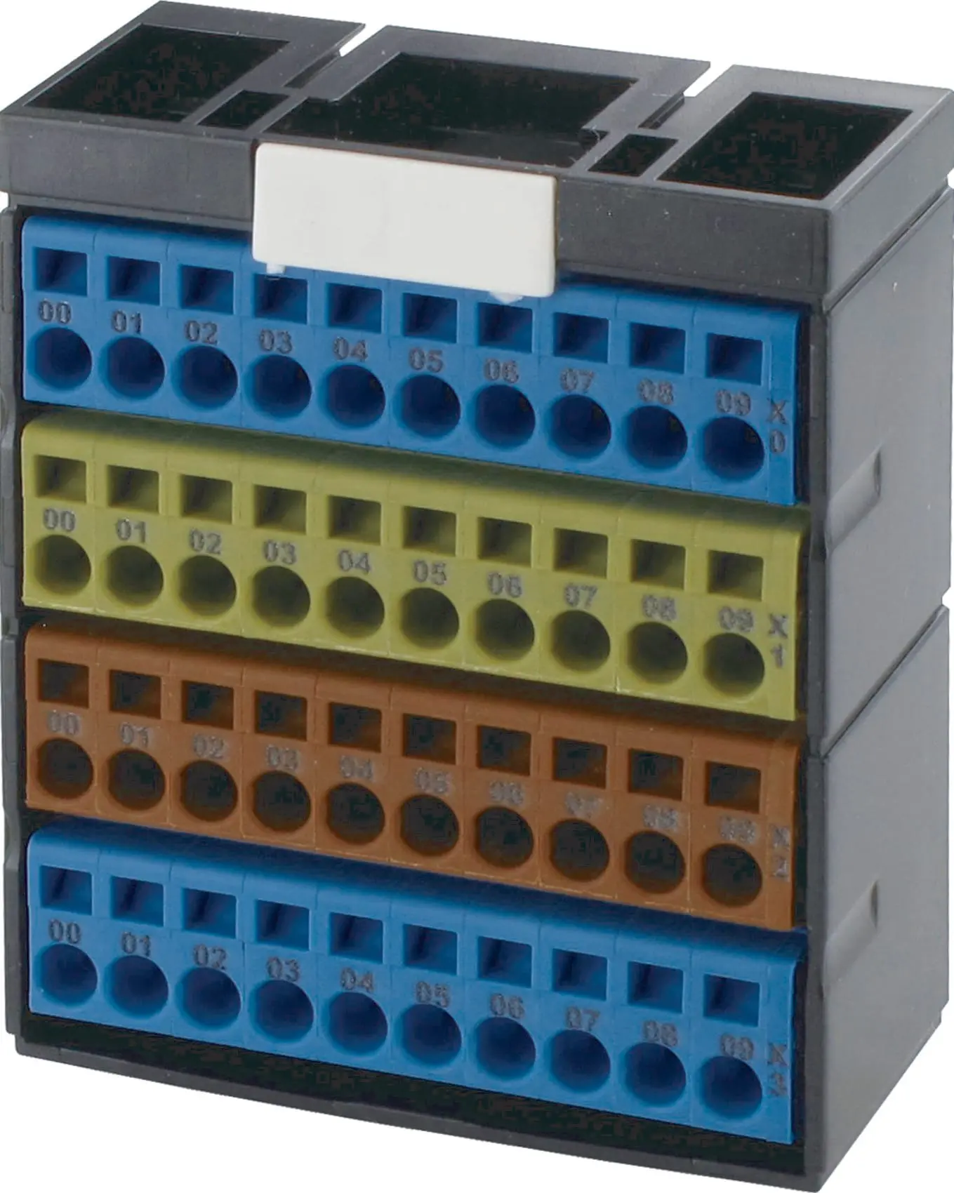Produktfoto 1 von Potenzialklemmenbl. blau gelb braun blau