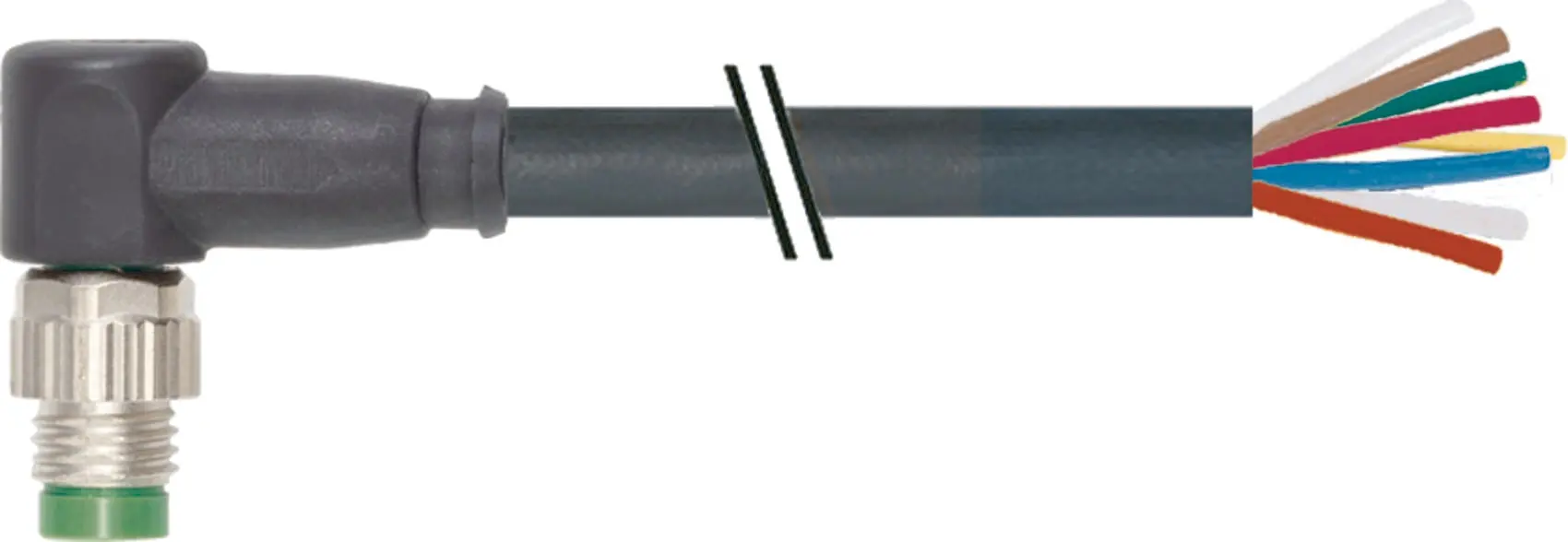 Produktfoto 1 von M8 St. 90° freies Ltg.-ende