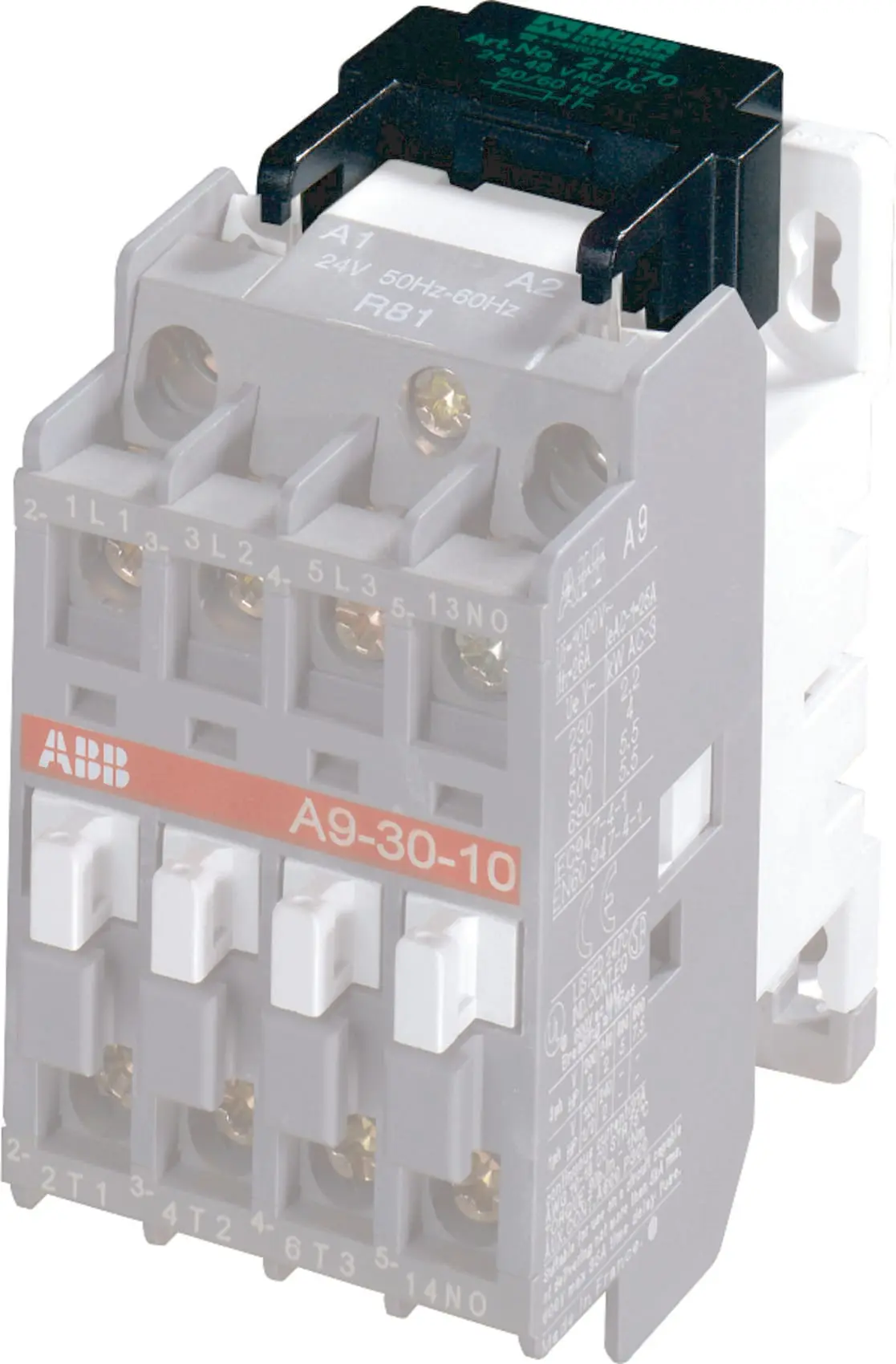Produktfoto 1 von ABB Schaltgerätentstörmodul DiodenGlied, 0#240VDC A9/16-LG-0-240-ABB