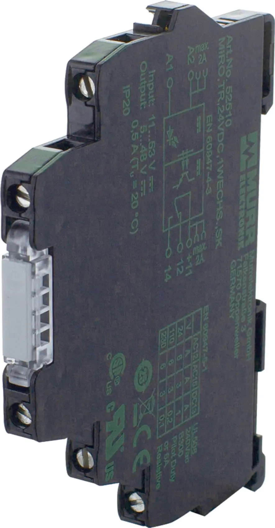 Produktfoto 1 von MIRO TR 24VDC SK Optokopplermodul IN: 53 VDC - OUT: 48 VDC / 0,5 A - 1 Wechsler