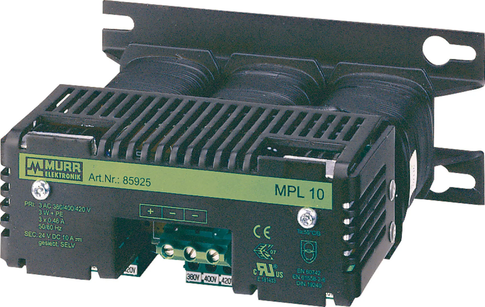 Produktfoto 1 von MPL Trafonetzgerät 3-phasig, gesiebt IN: 400VAC+/- 5% OUT: 24V/40ADC