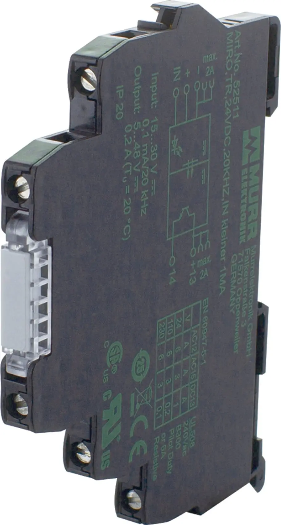 Produktfoto 1 von MIRO TR 24VDC 20KHZ IN<1MA Optokopplermo dul IN: 30 VDC - OUT: 48 VDC / 0,5 A 12