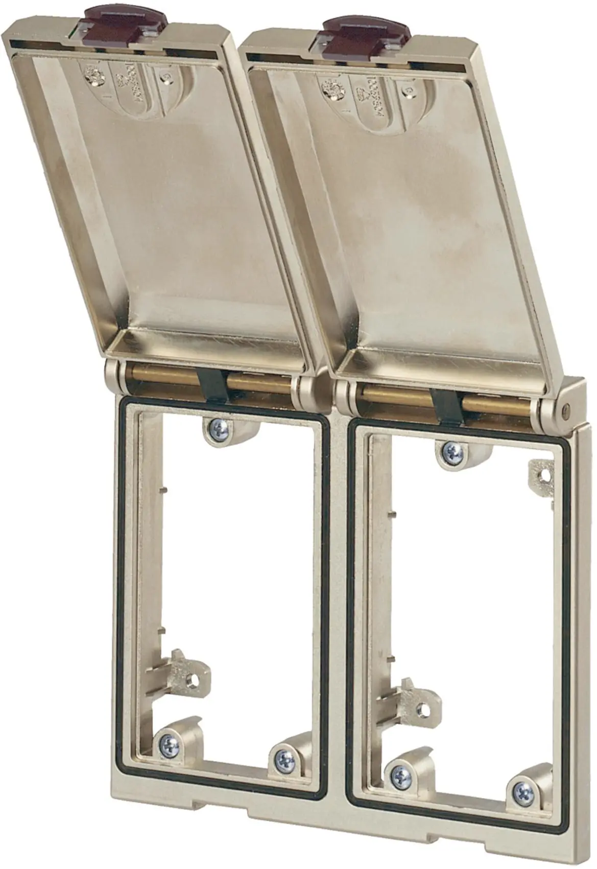 Produktfoto 1 von Modlink MSDD Frontplattenschnittstelle R ahmenmodul 2-fach IP65 Einbaurahmen