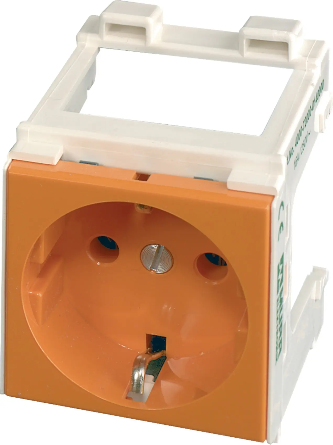 Produktfoto 1 von MSVD VDE Steckdosenmodul orange